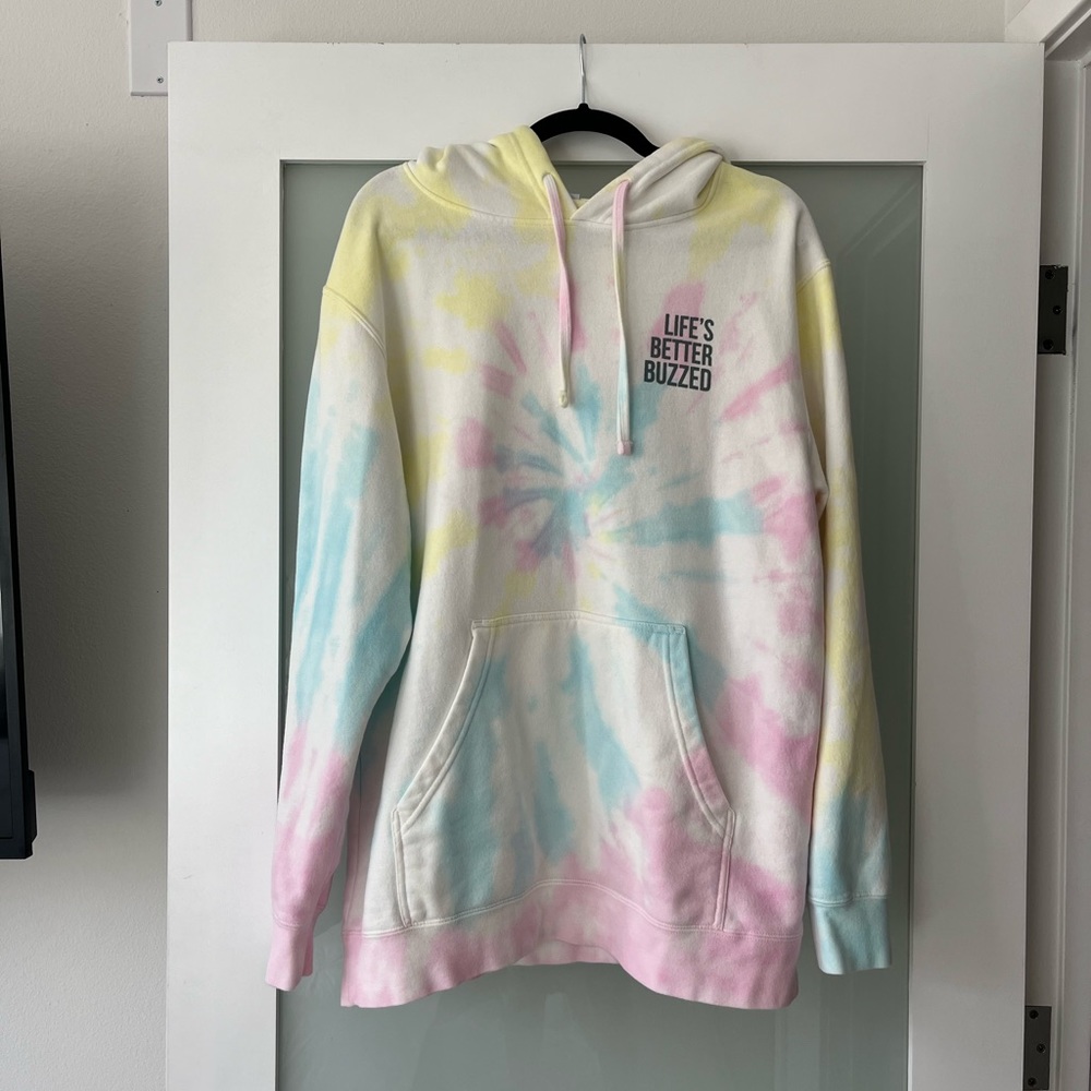Cute pastel tye dye hoodie